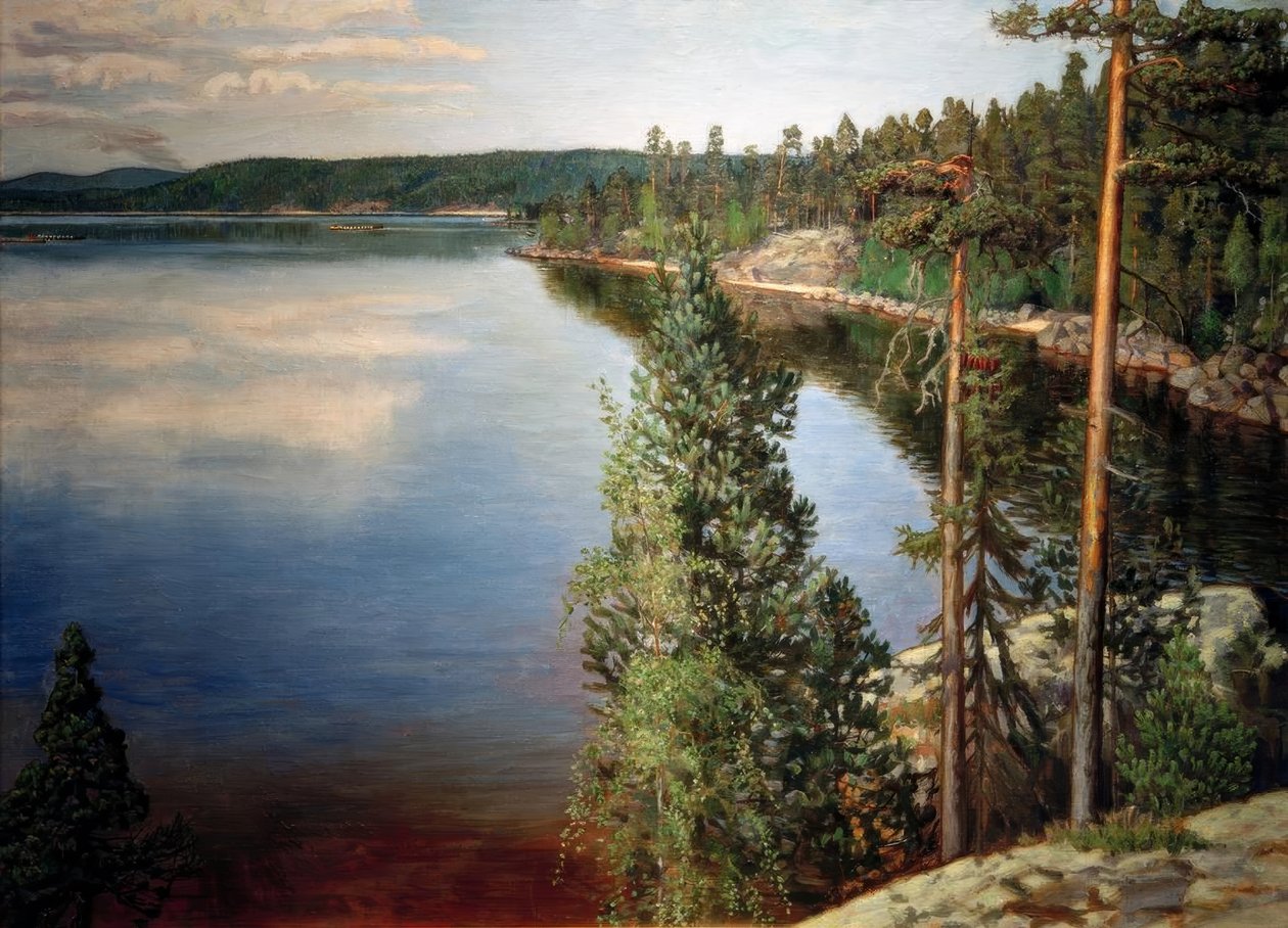 Landscape in Ruovesi by Akseli Valdemar Gallen Kallela