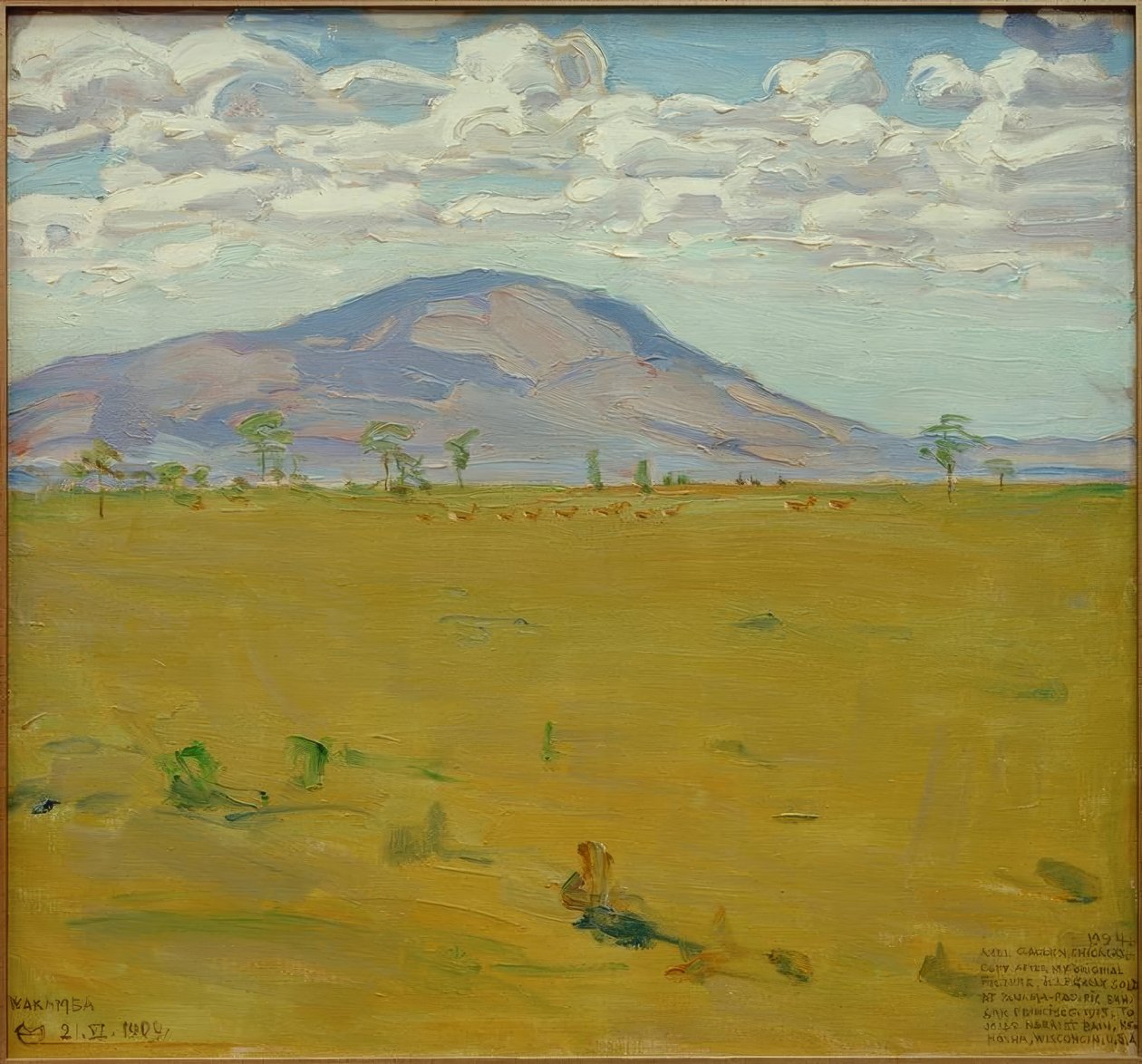 Mount Kenya - Wakamba Plain by Akseli Valdemar Gallen Kallela