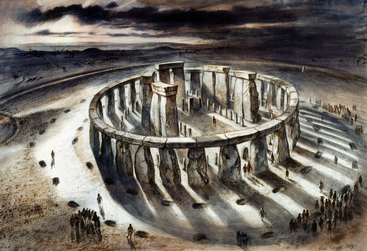 Stonehenge 1000BC by Alan Ernest Sorrell