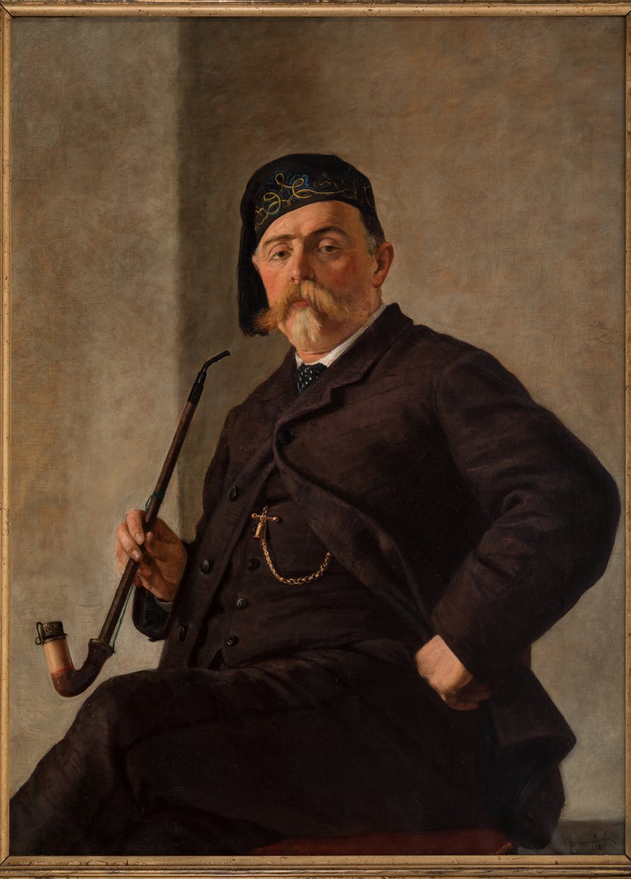 Man with Pipe by Albano Lugli