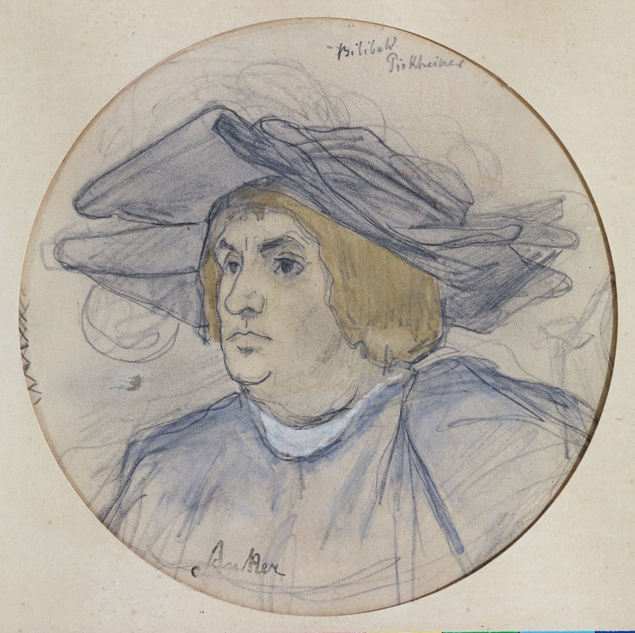 Portrait of Willibald Pirckheimer by Albert Anker