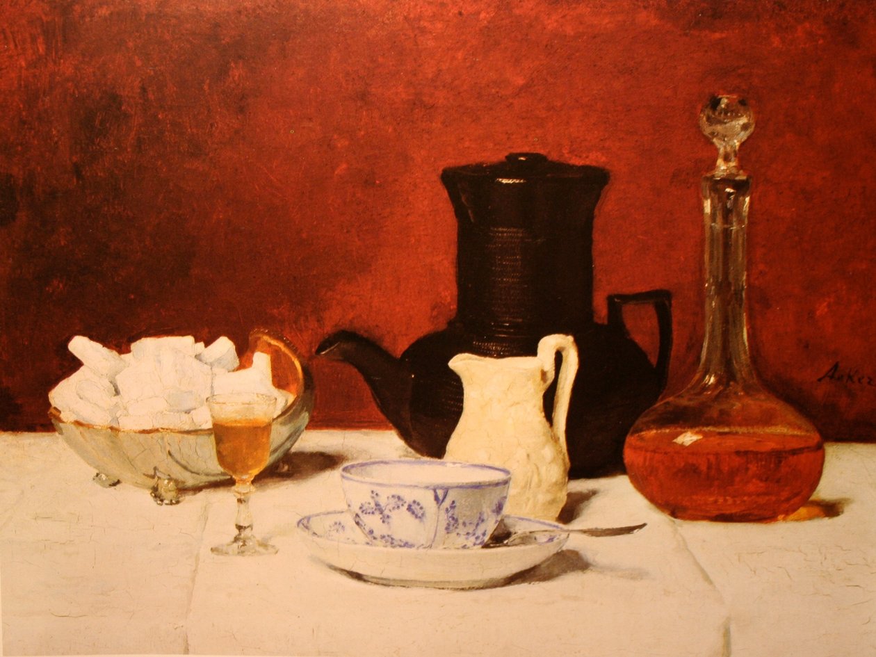 Coffee and Cognac by Albert Anker