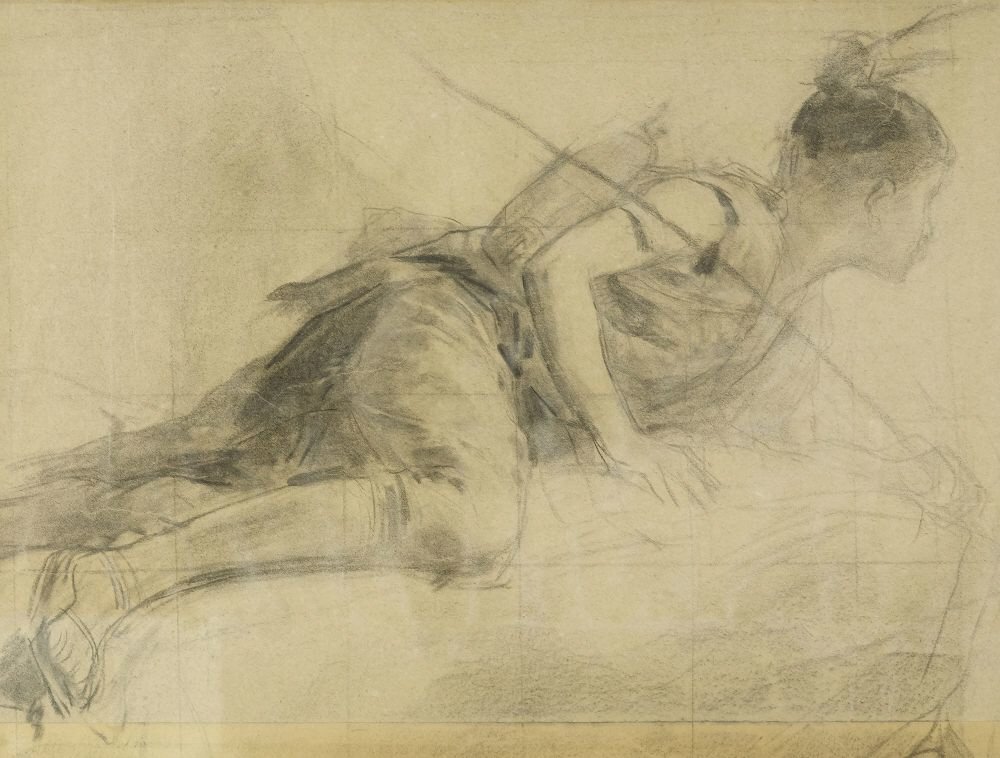 Study of a Pile Dweller by Albert Anker