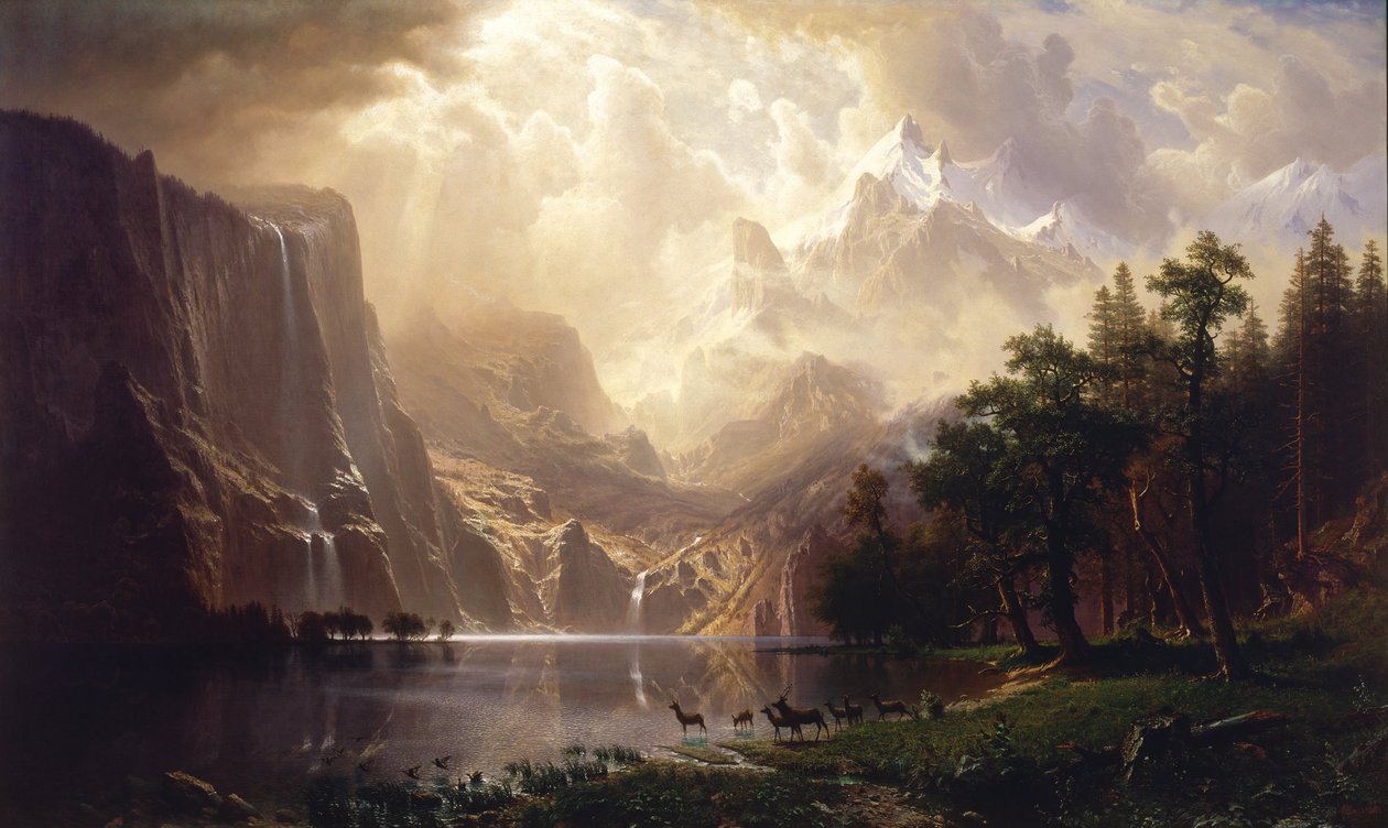 Among the Sierra Nevada, California by Albert Bierstadt