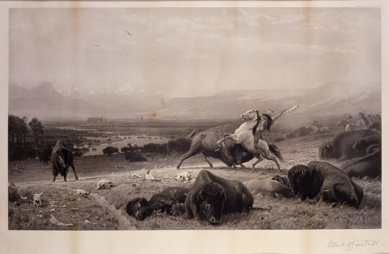 The Last of the Buffalo by Albert Bierstadt