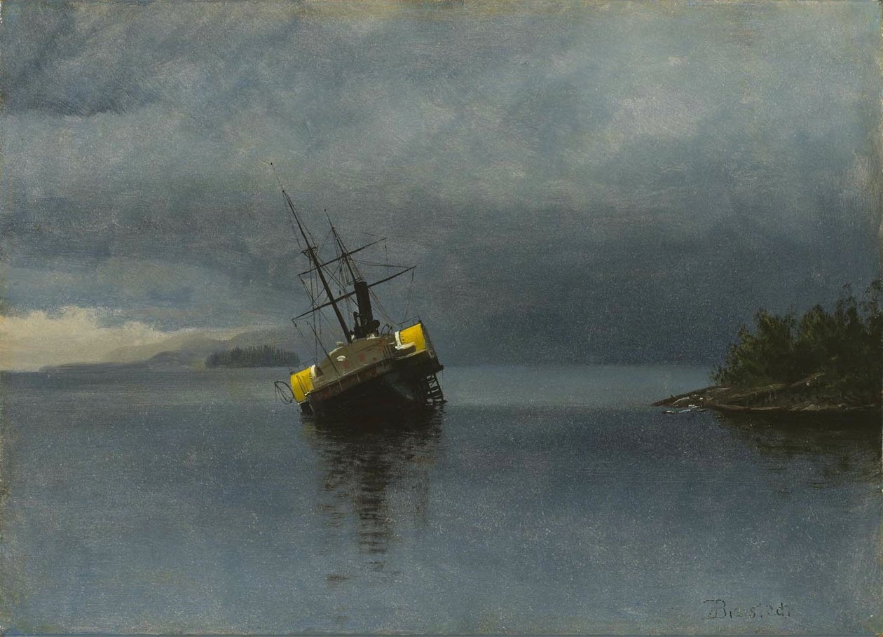 Wreck of the Ancon by Albert Bierstadt