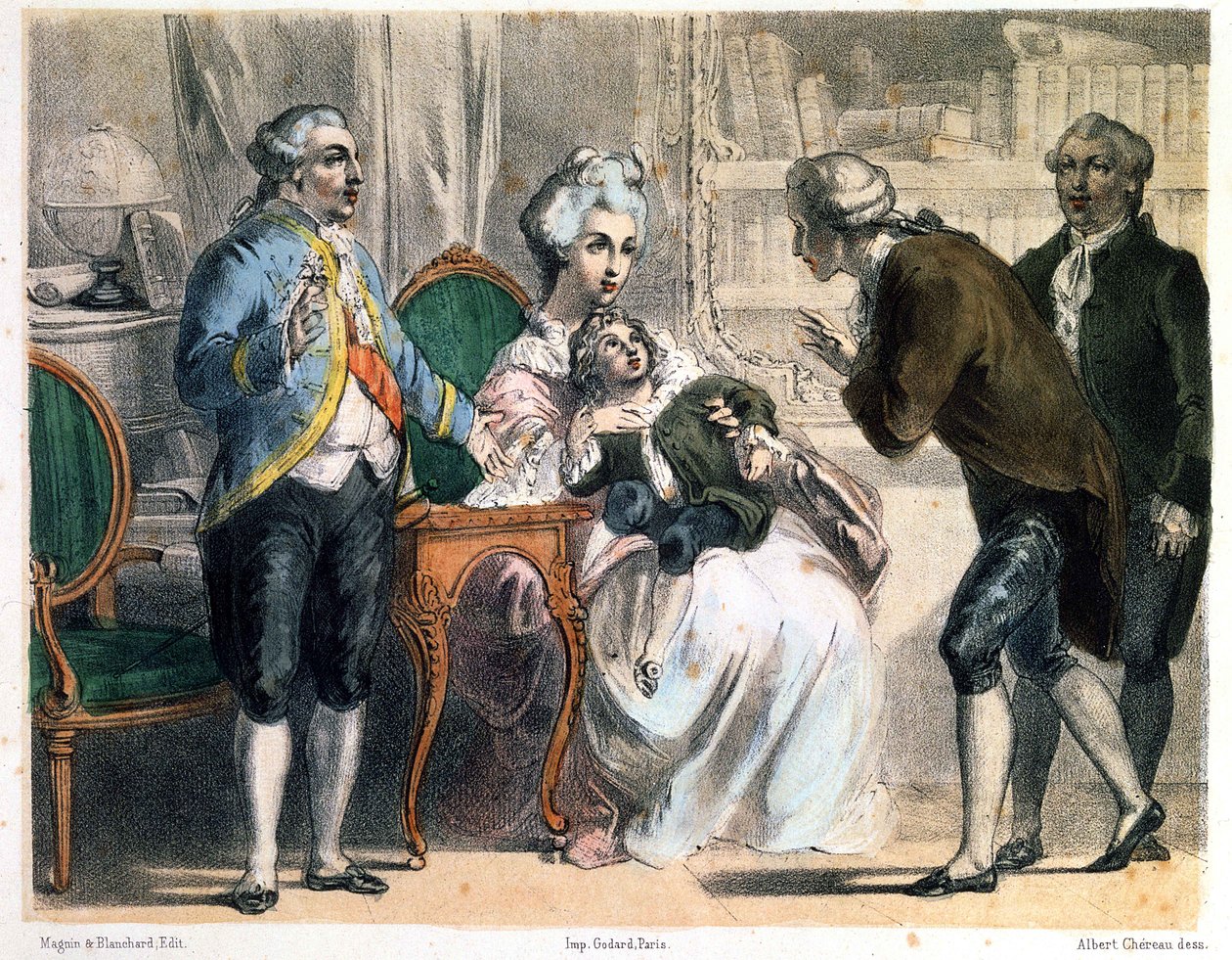 Parmentier Presents the Potato to Louis XVI and His Family by Albert Chereau