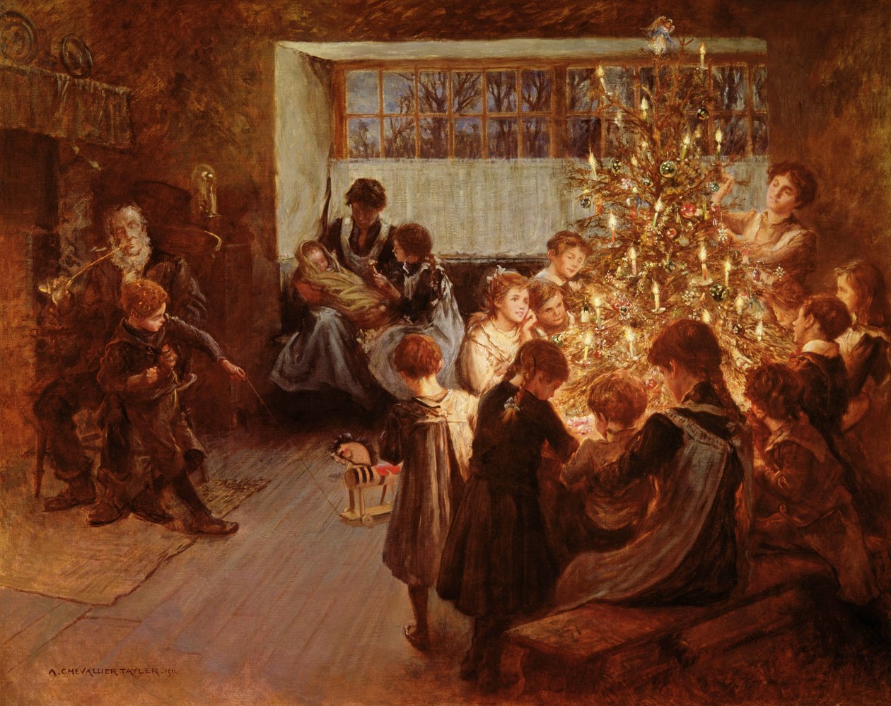 The Christmas Tree by Albert Chevallier Tayler