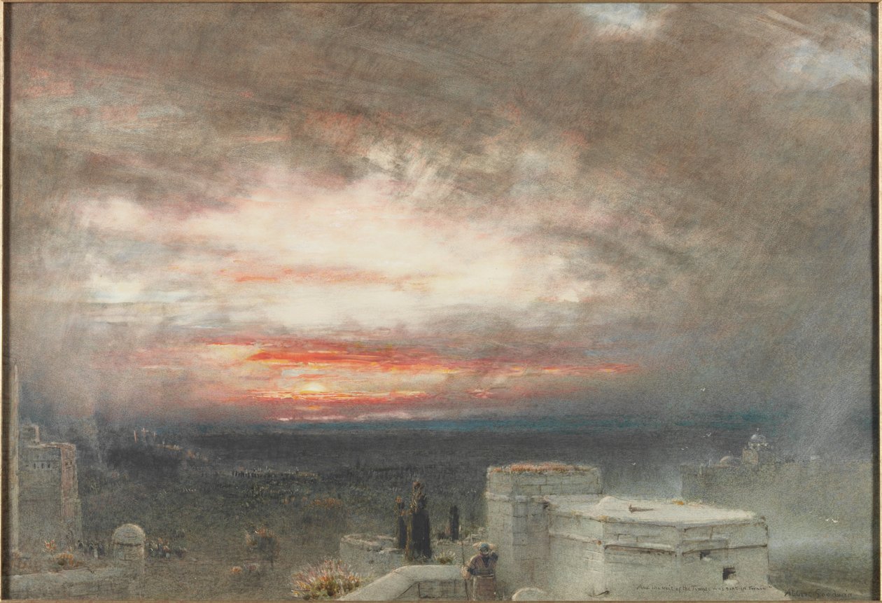 The Veil of the Temple was Rent in Twain by Albert Goodwin
