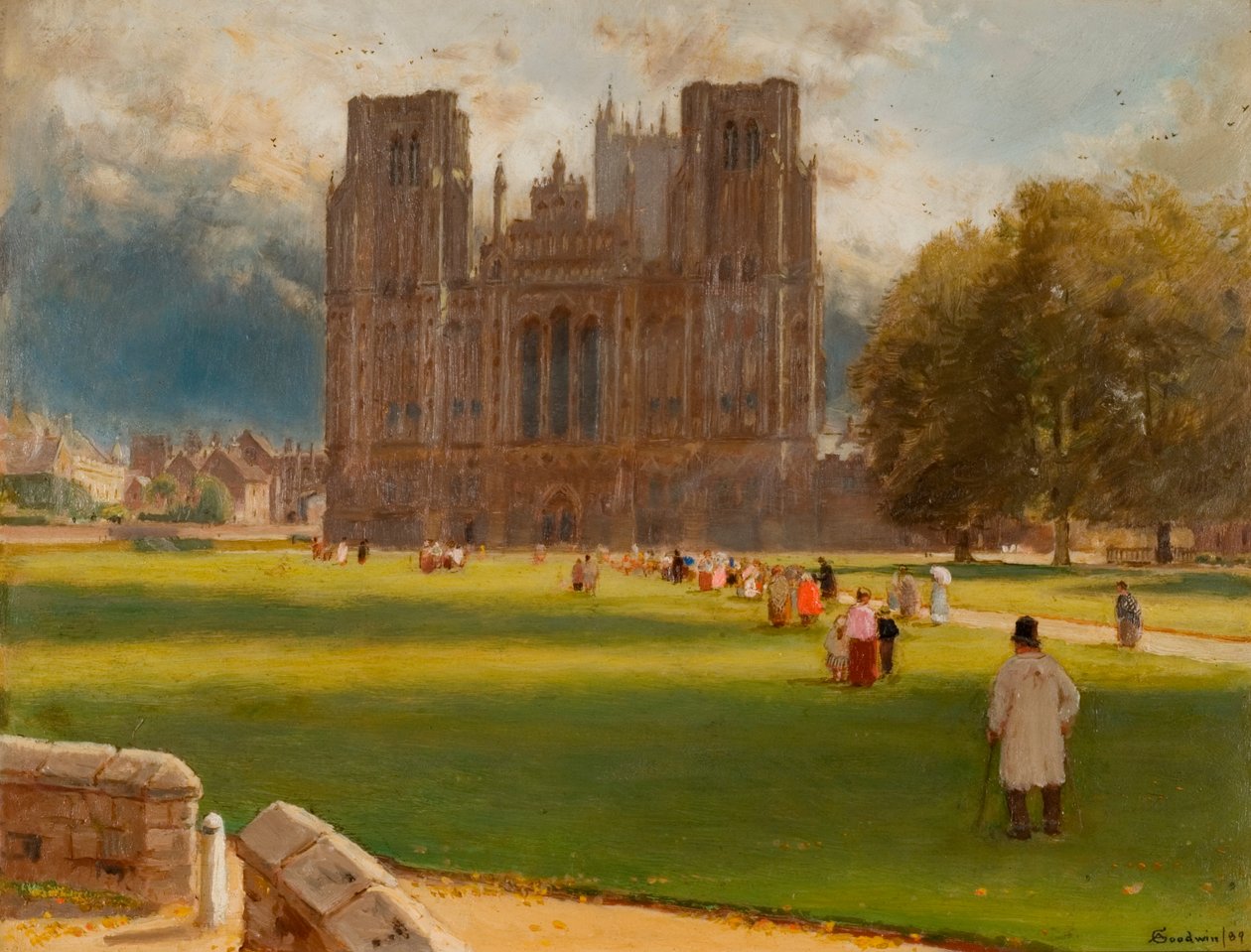 Wells Cathedral by Albert Goodwin