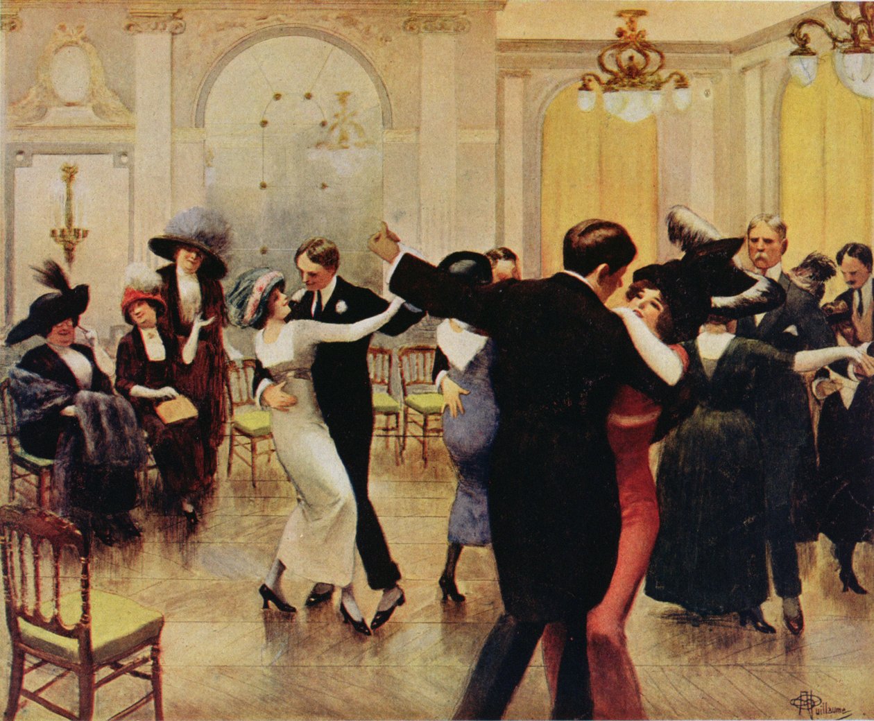 Doing the Tango, published in Femina, 1913 by Albert Guillaume