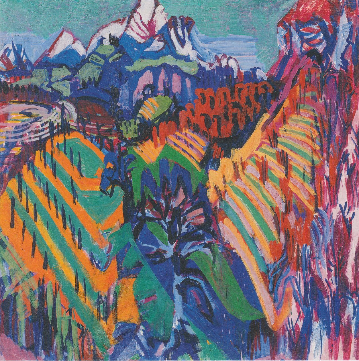 Vineyards in Ticino by Albert Muller