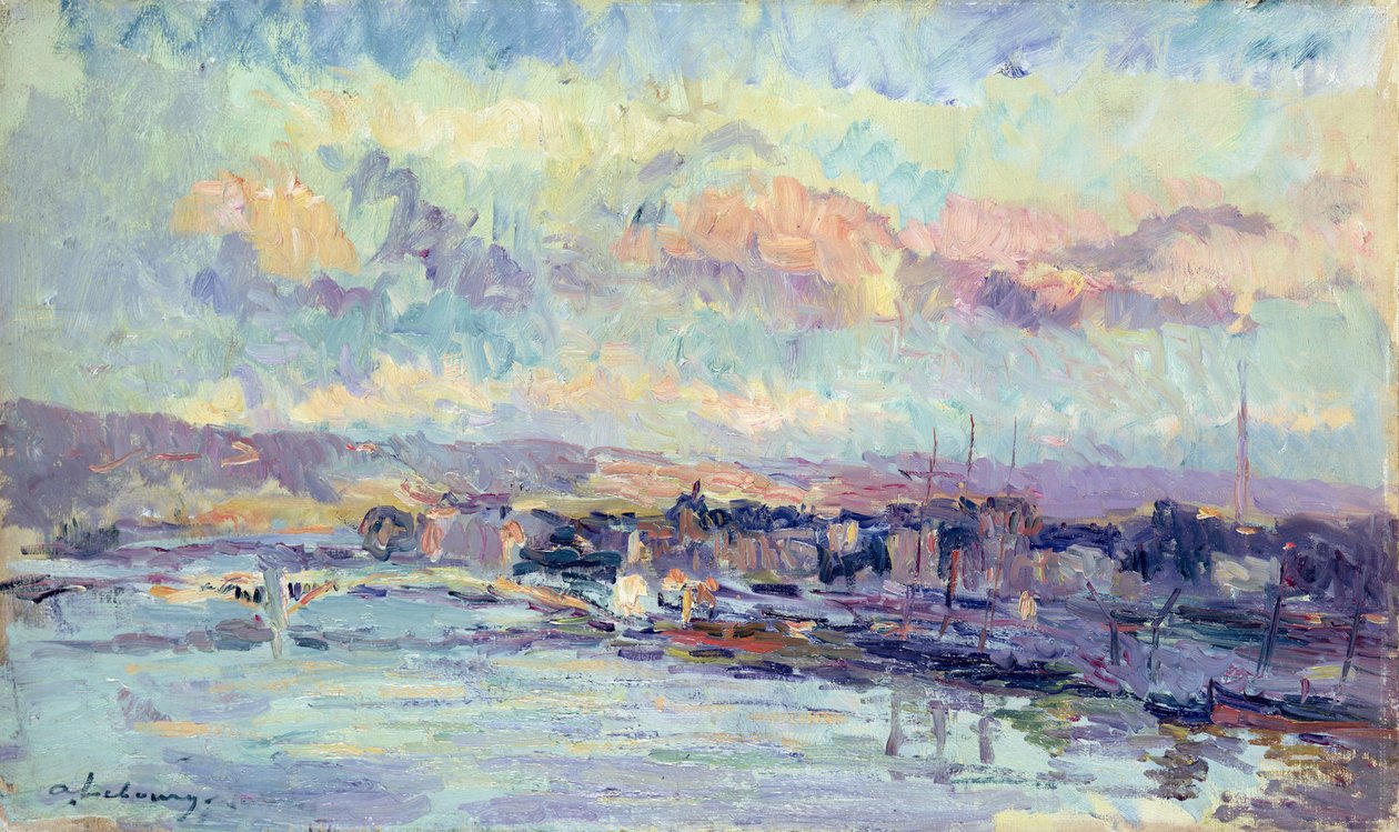 View of Paris by Albert Charles Lebourg