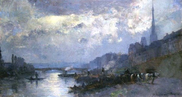 The Seine at Rouen by Albert Charles Lebourg