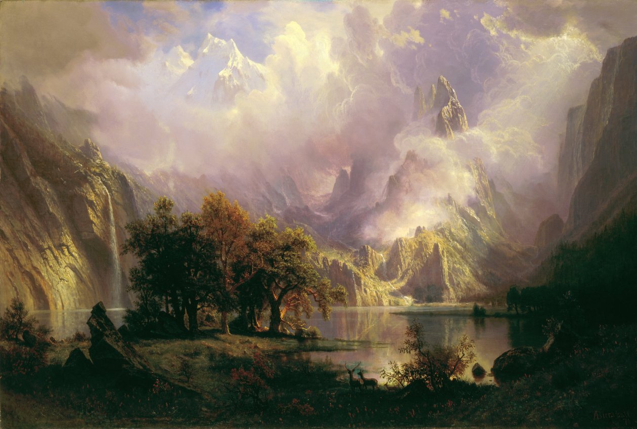 Rocky Mountain Landscape by Albert Bierstadt