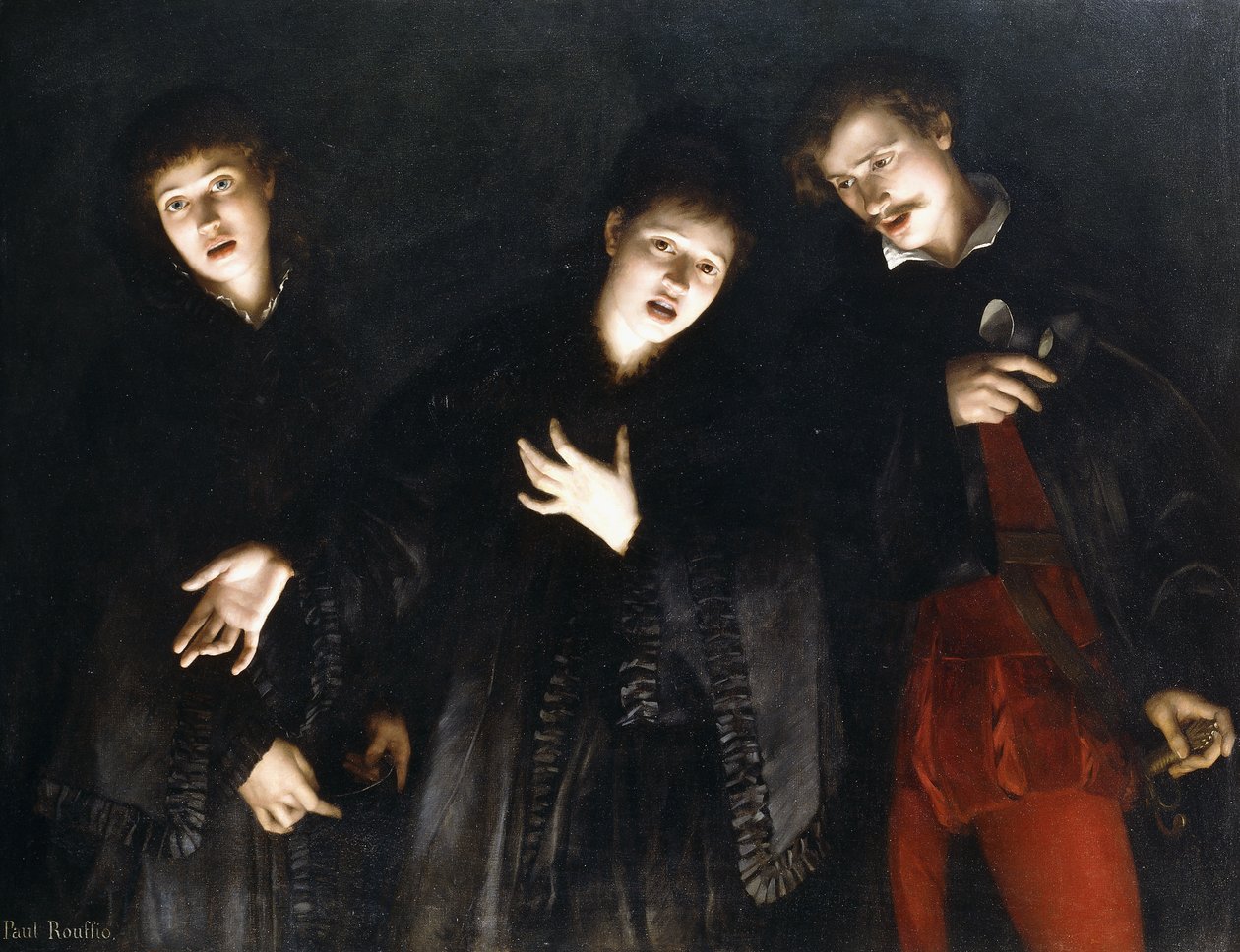 Three Singers by Albert Alexander Paul Rouffio