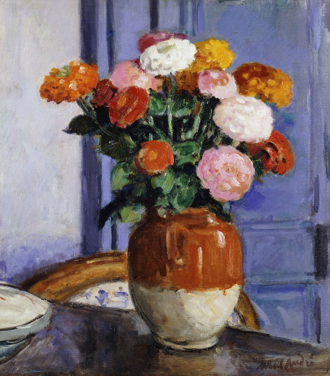Bouquet of Zinnias by Albert Andre