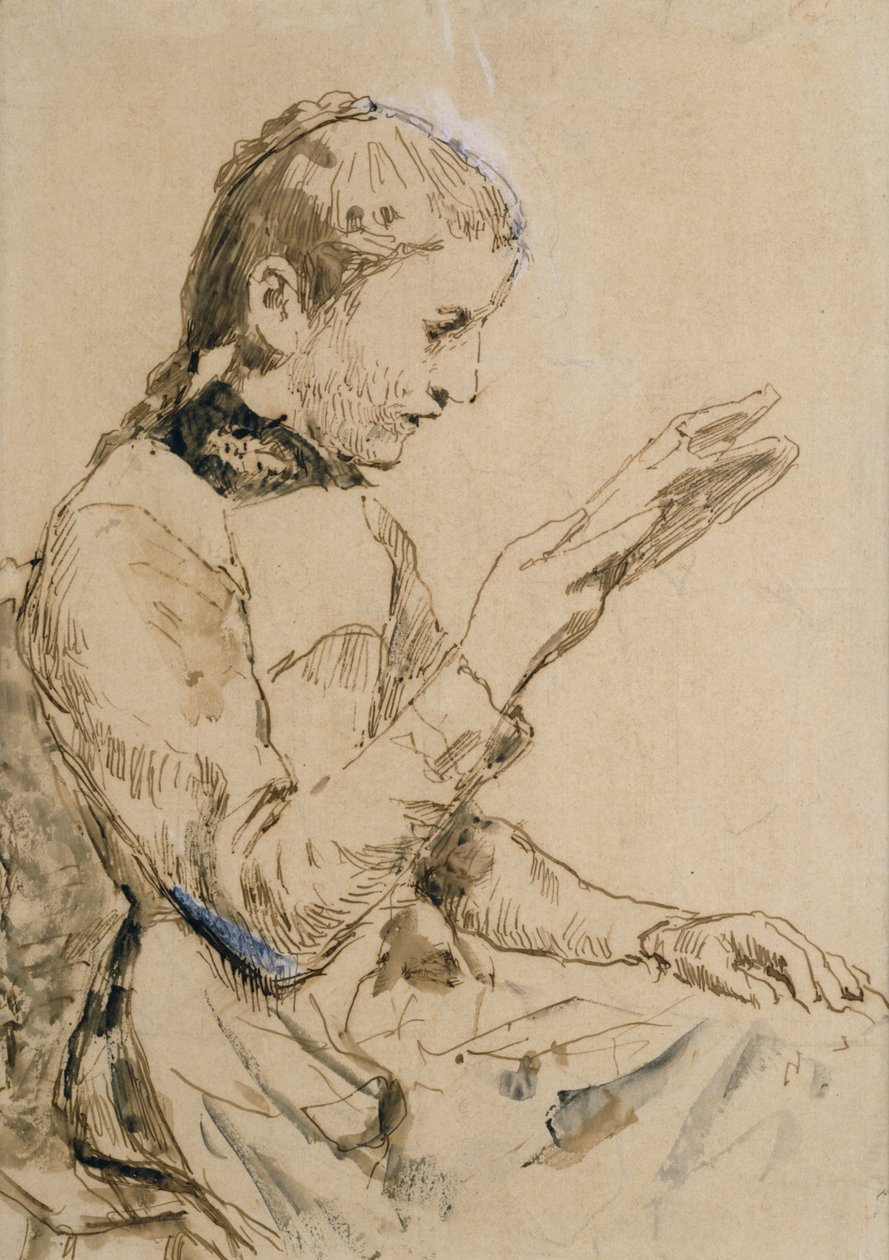 Reading Girl by Albert Anker