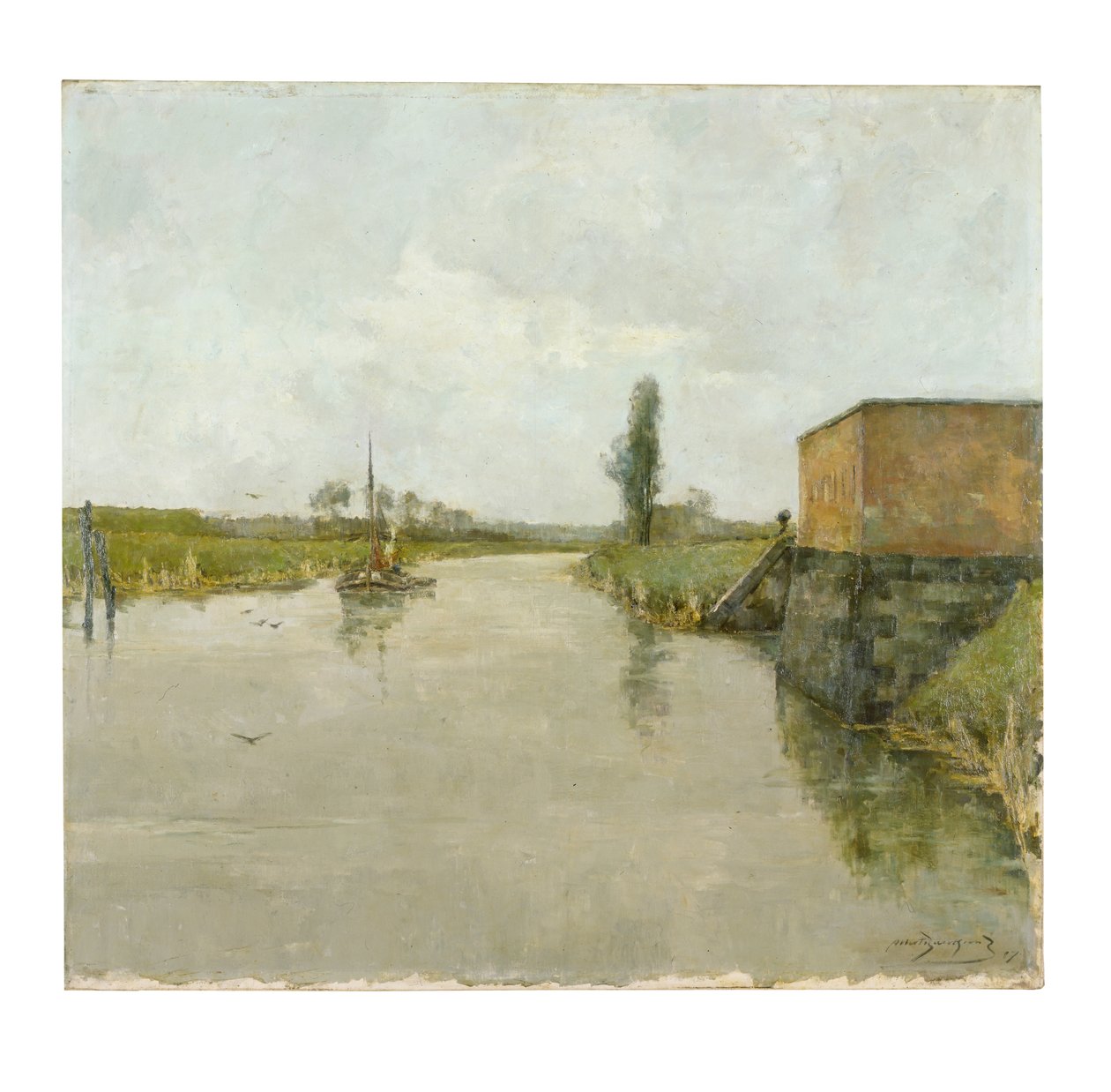 The River Scheldt at Dendemonde by Albert Baertsoen