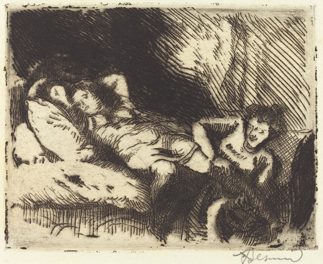 Going to Bed by Albert Besnard