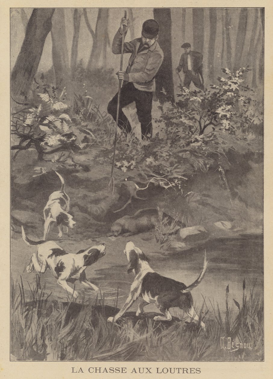 Hunting Otters by Albert Besnou