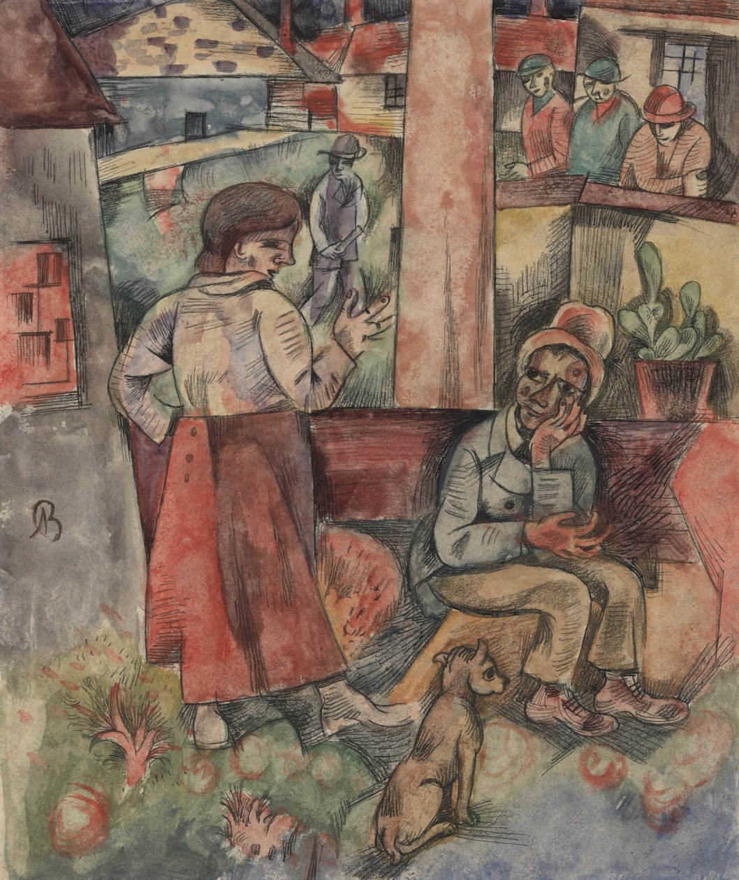 Edge of the Village; Factory Town by Albert Bloch