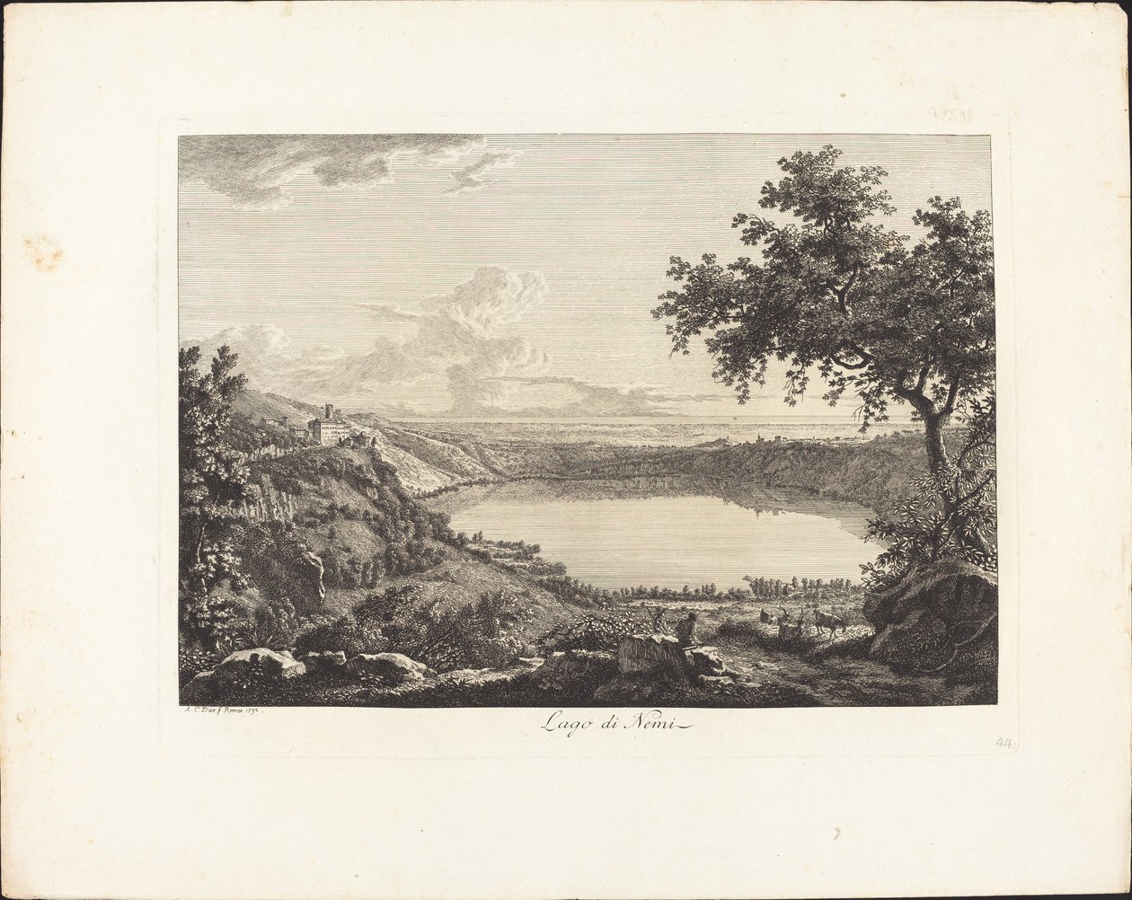 Lake Nemi by Albert Christoph Dies