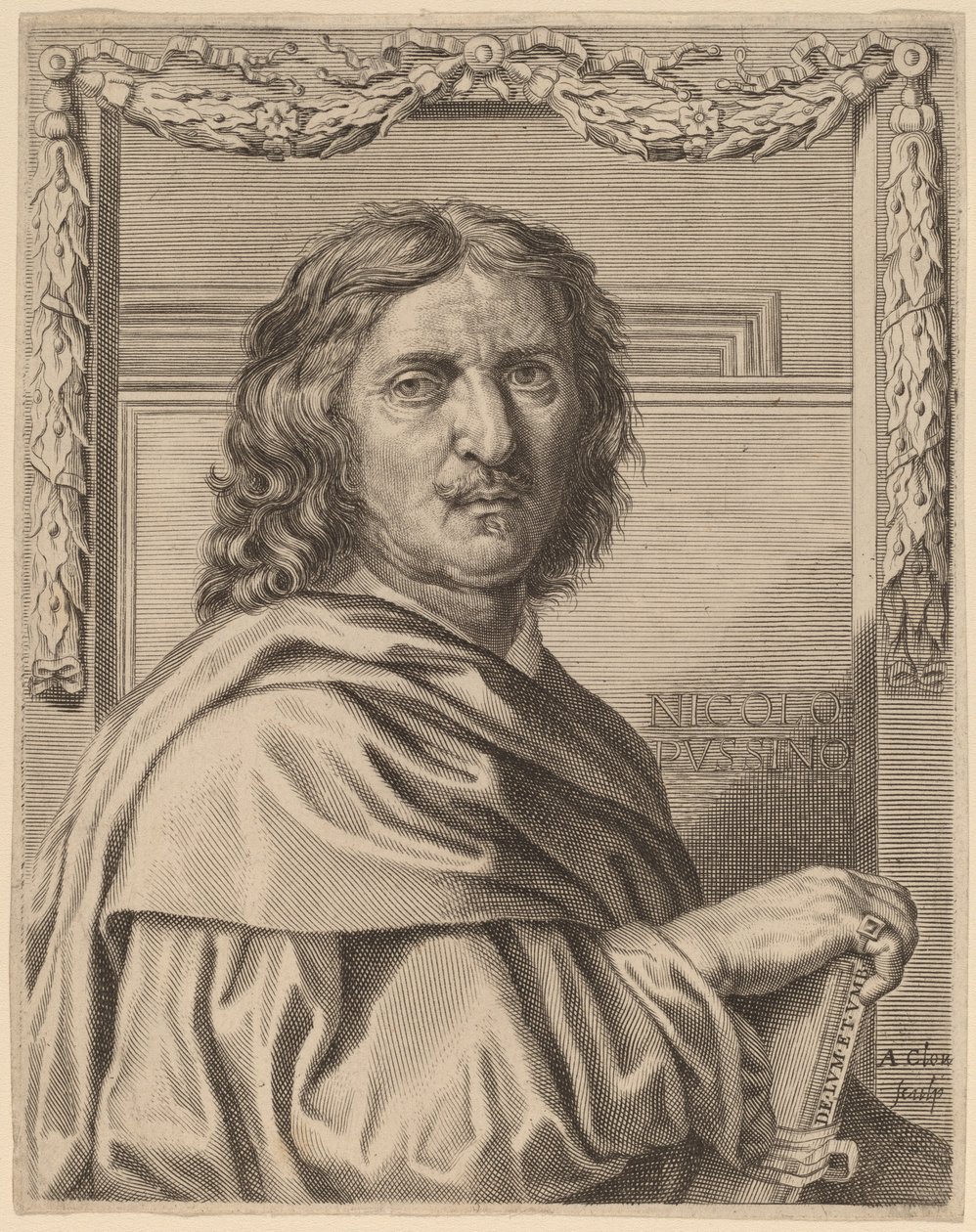 Nicolas Poussin by Albert Clouet