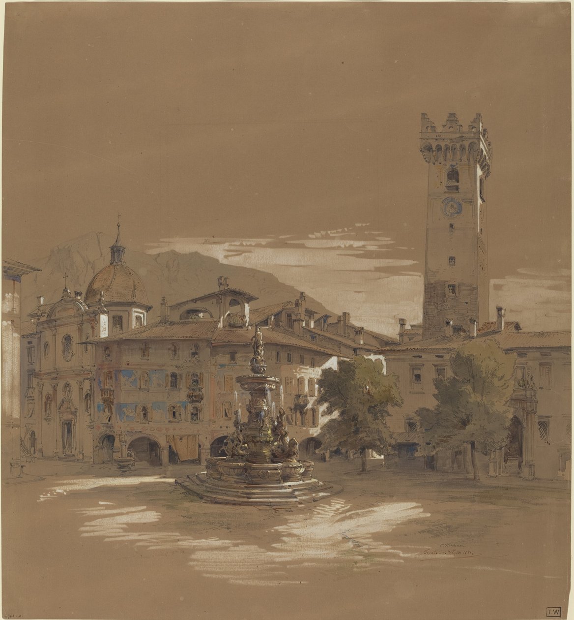 View of Trento by Albert Emil Kirchner
