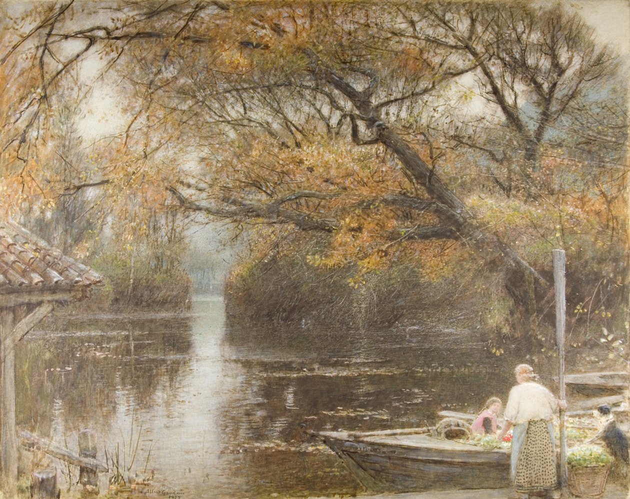 Autumnal Glow by Albert Goodwin