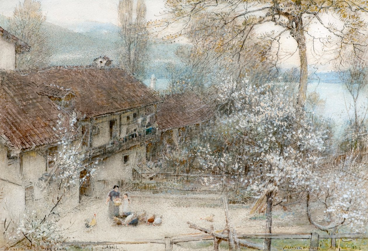 Baveno Lago Maggiore by Albert Goodwin
