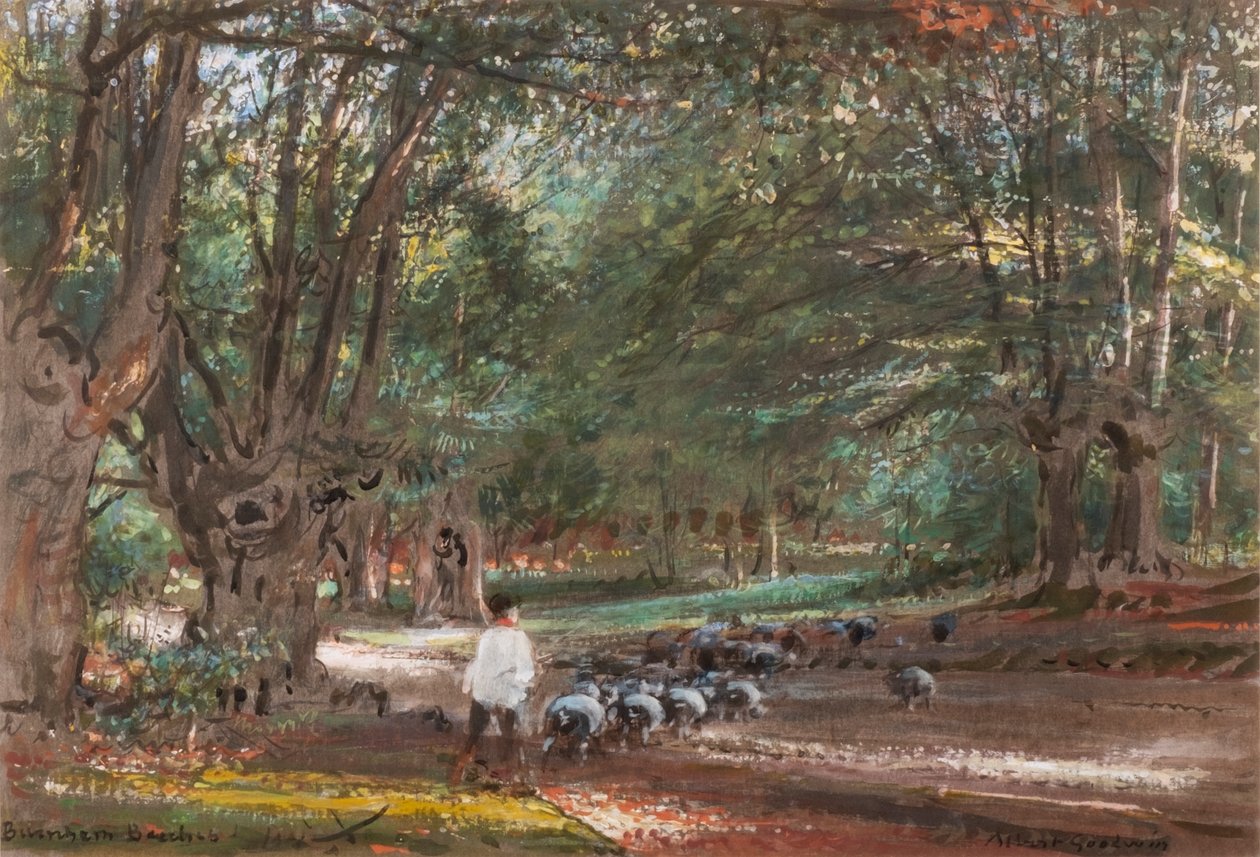 Burnham Beeches by Albert Goodwin