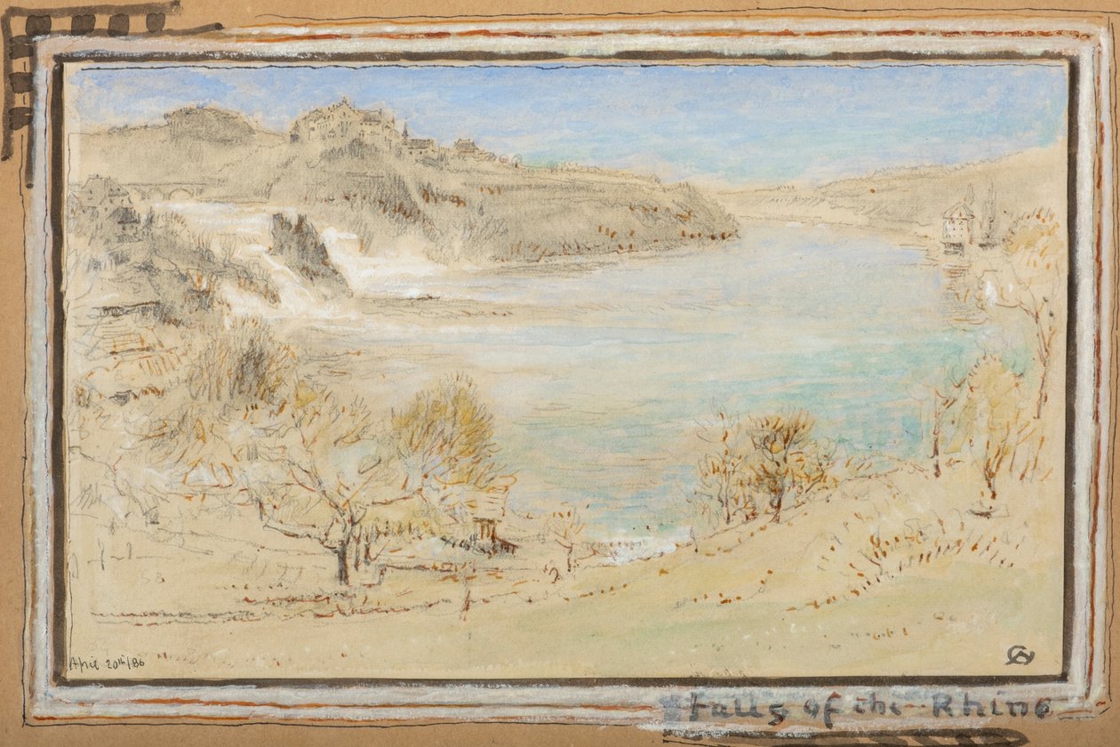 Falls of the Rhine by Albert Goodwin