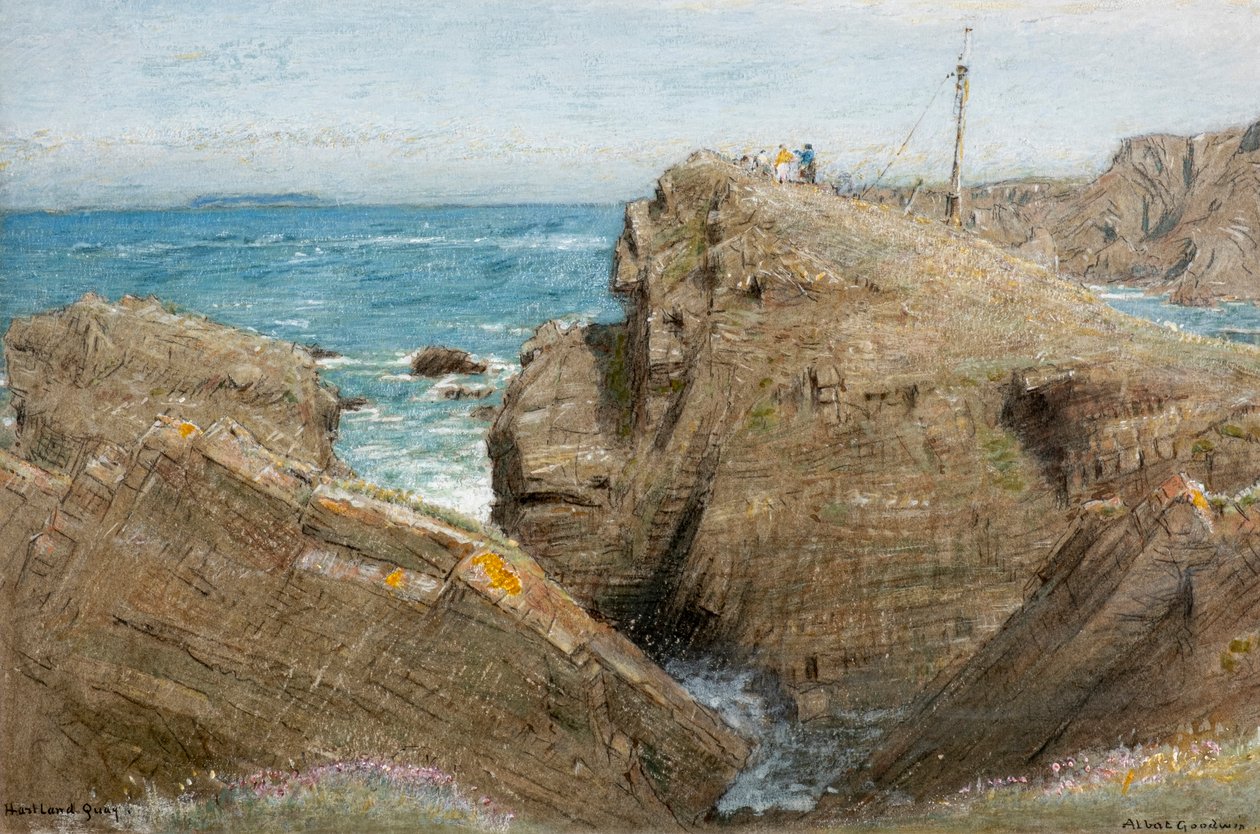 Hartland Quay by Albert Goodwin