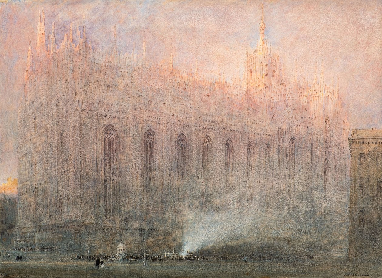 Milan Cathedral by Albert Goodwin