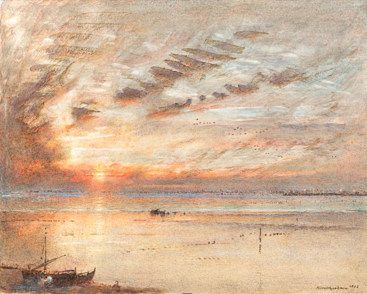 The City in the Sea by Albert Goodwin