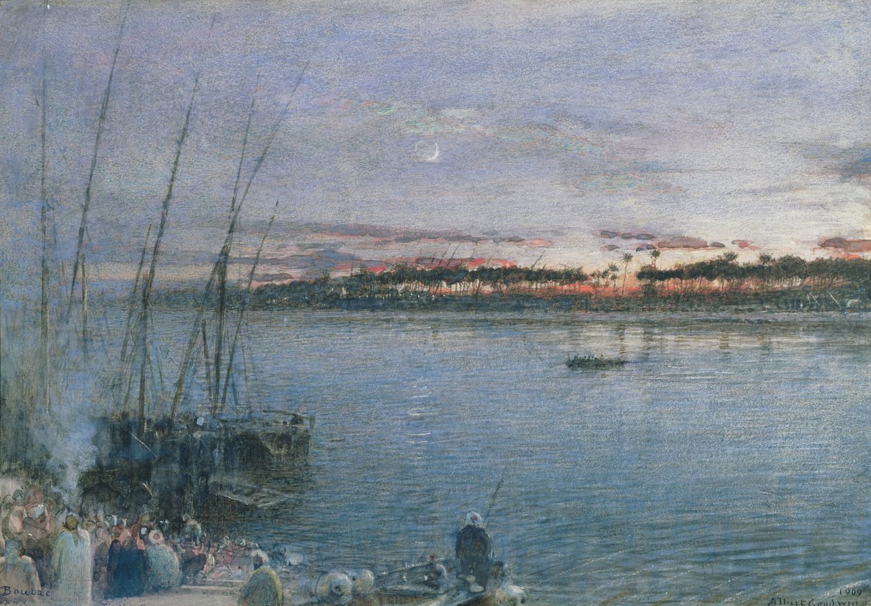 The Nile Ferry by Albert Goodwin