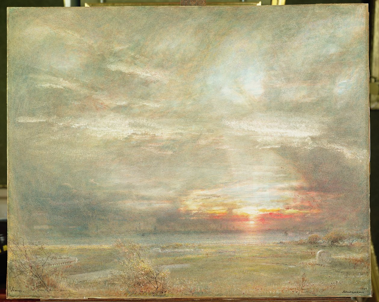 Venice from the Hebrew Cemetery by Albert Goodwin