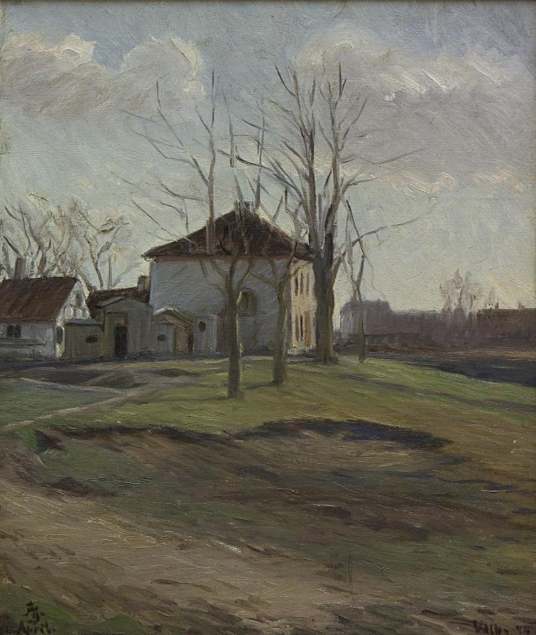 A Farm in Valby, Near Copenhagen by Albert Gottschalk