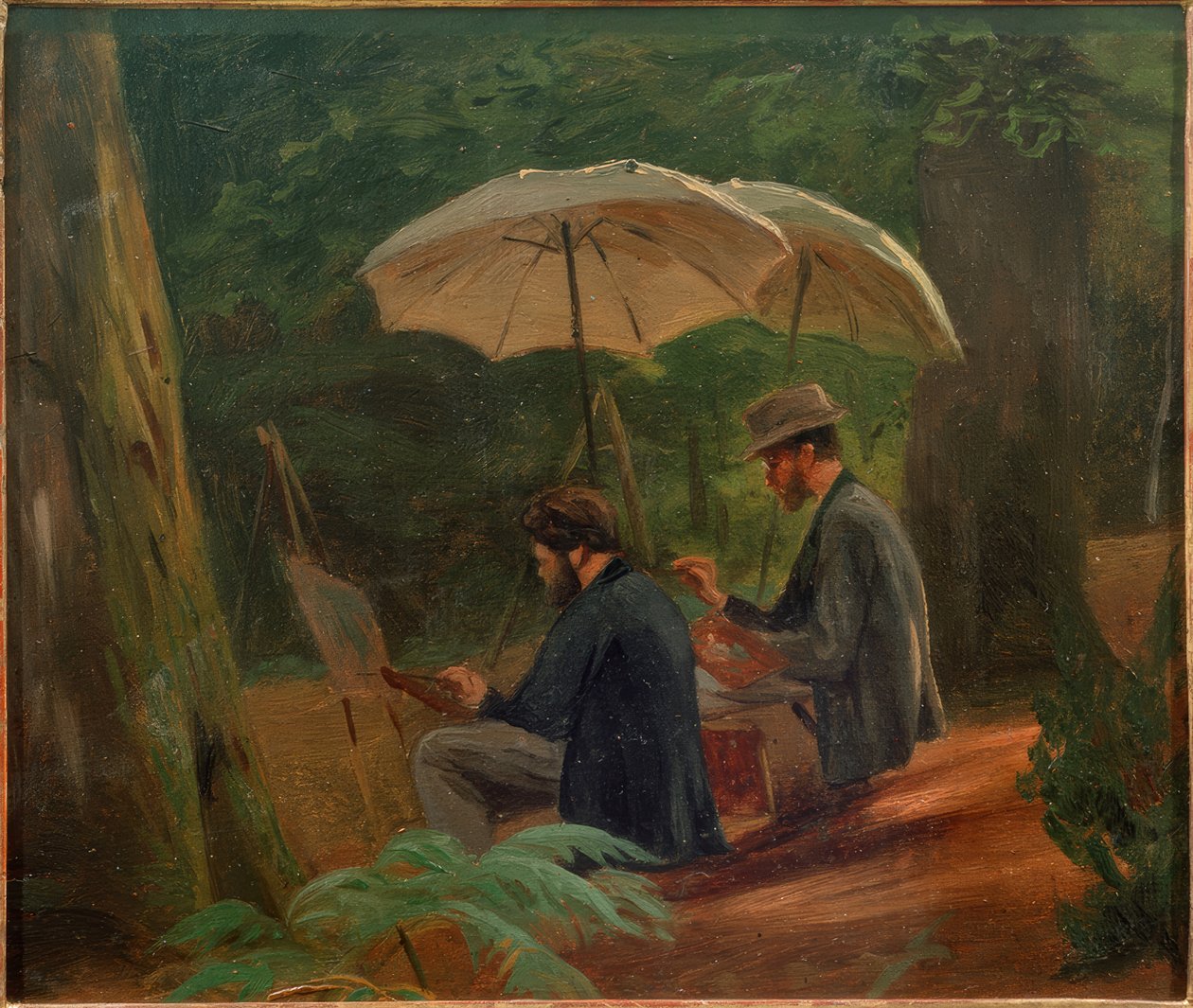Two Artists at Work by Albert Hendschel