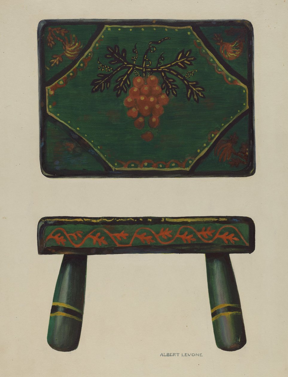 Footstool by Albert Levone