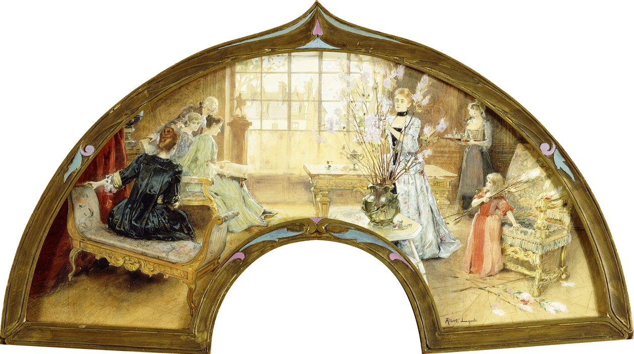 A Gathering in the Drawing Room by Albert Lynch