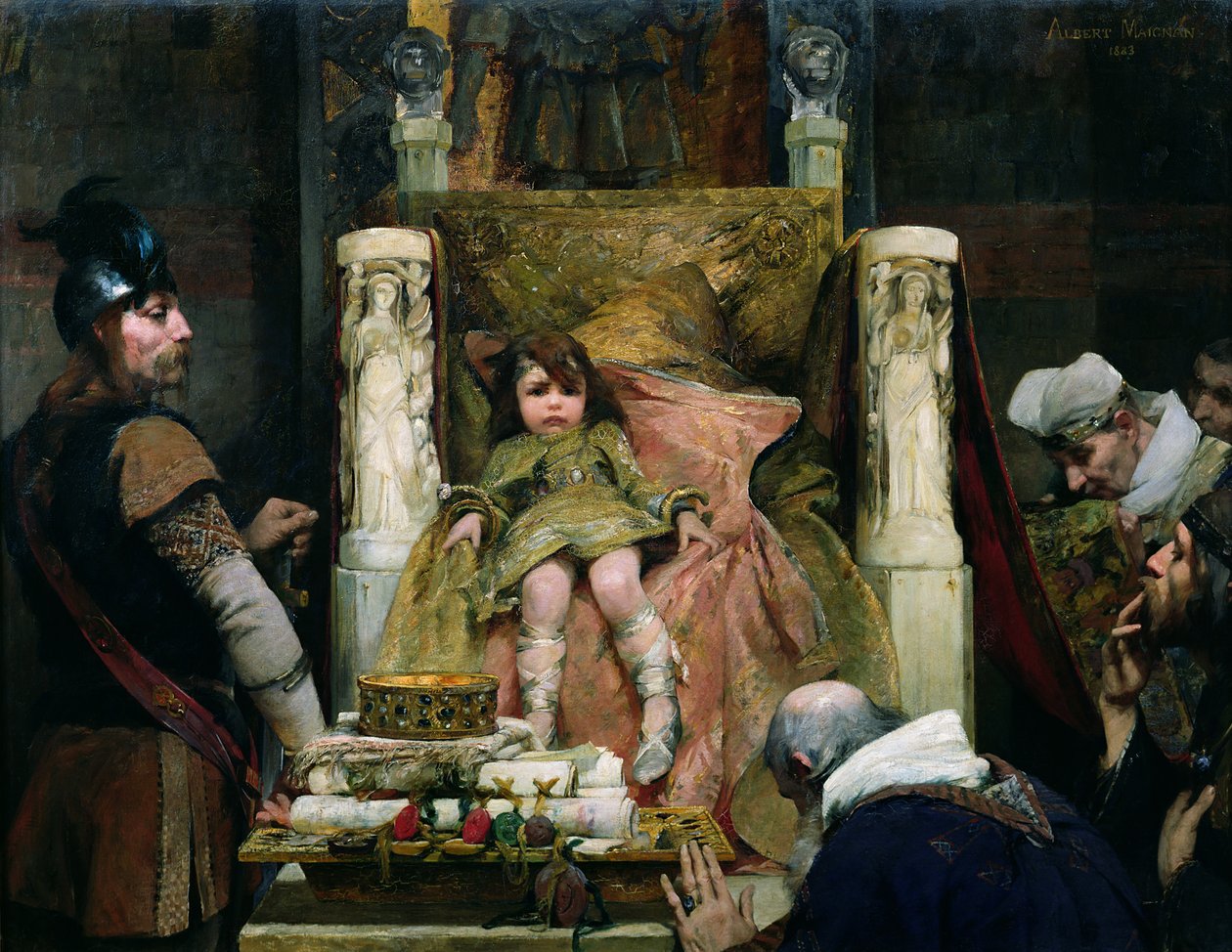 Homage to Clovis II (635-657) by Albert Pierre Rene Maignan