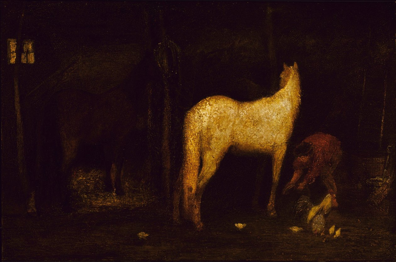 In the Stable by Albert Pinkham Ryder