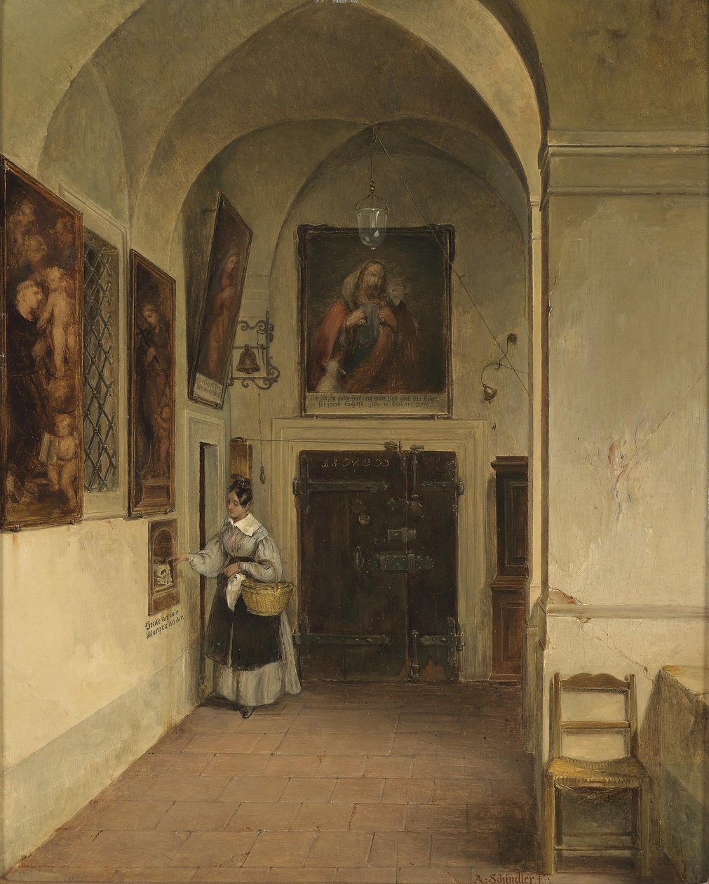 In the Cloister by Albert Schindler