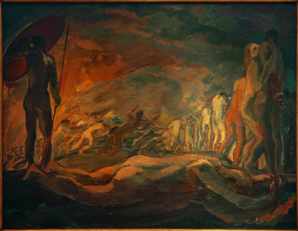 Jeremiah Lying on the Ground by Albert Weisgerber