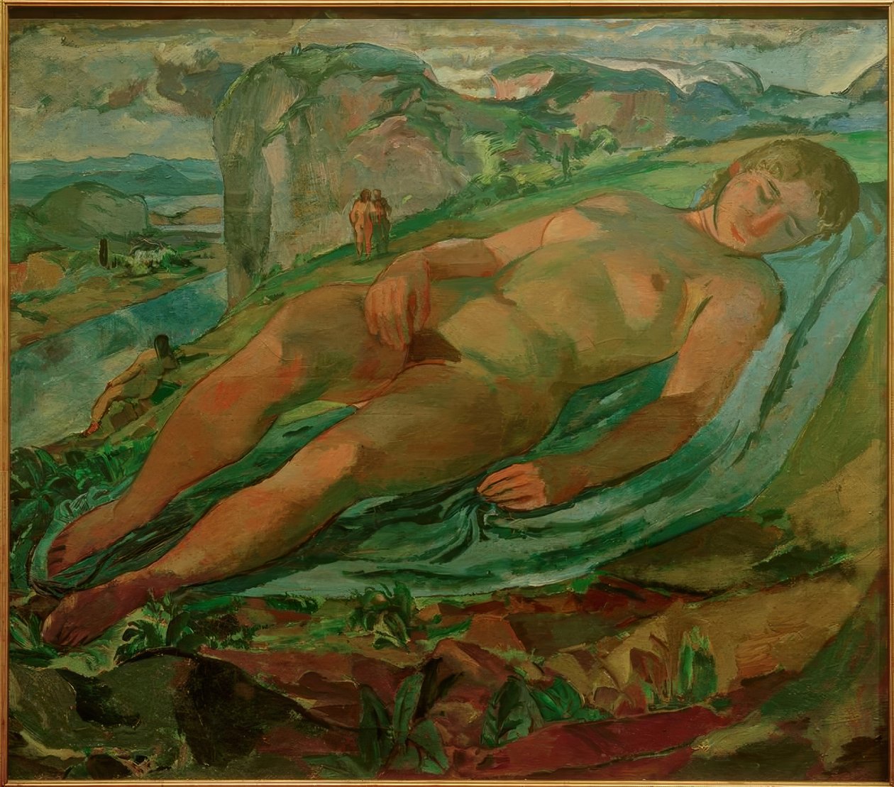 Reclining Figure in a Mountain Landscape (formerly Mother Earth) by Albert Weisgerber