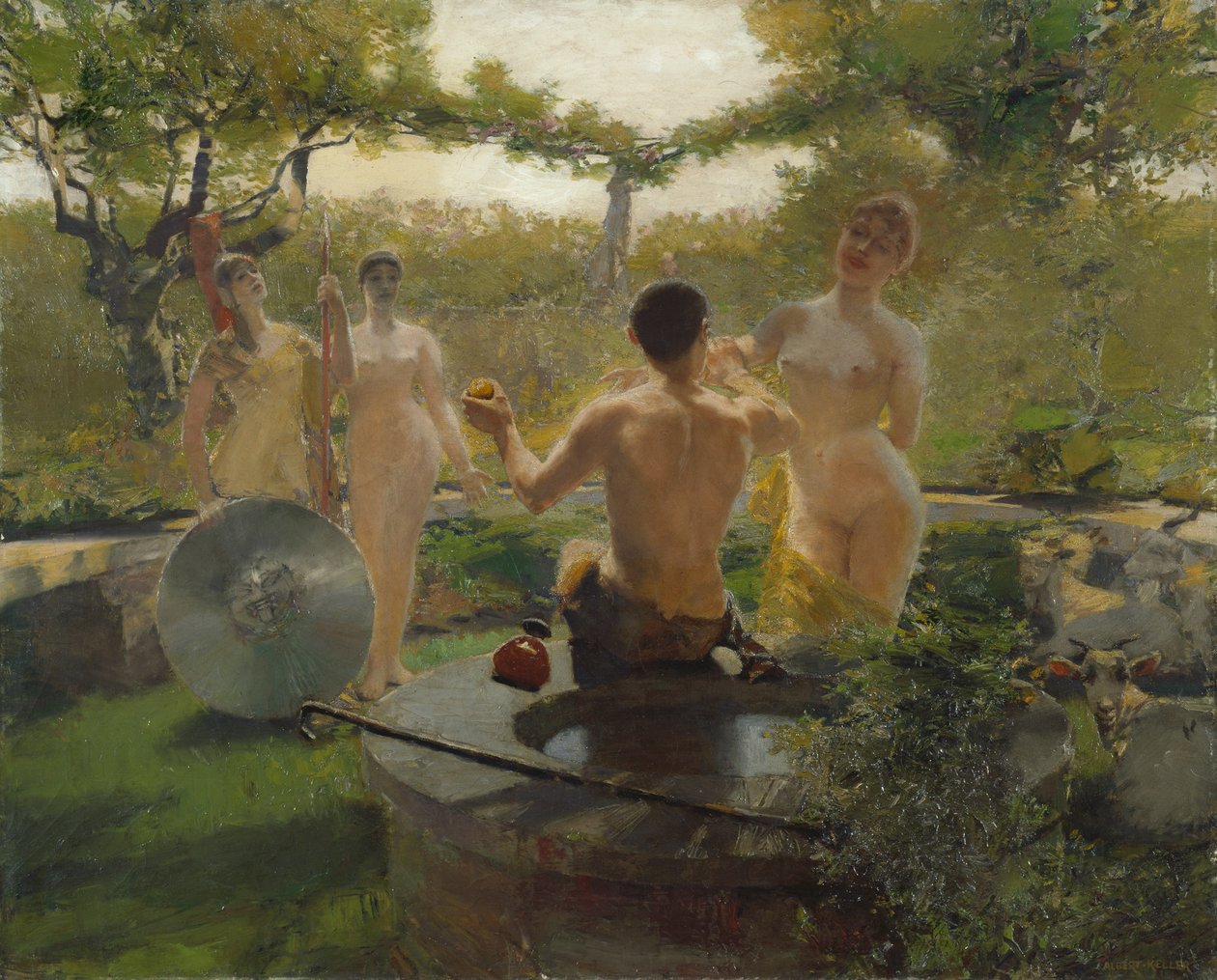 The Judgment of Paris by Albert von Keller