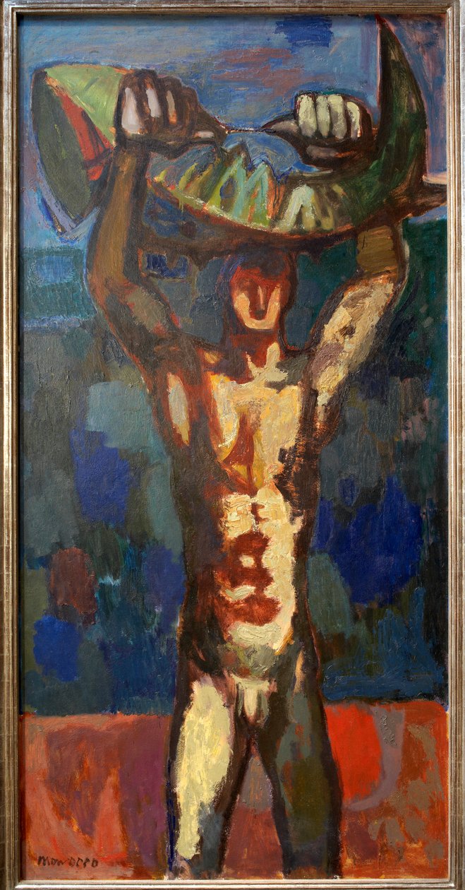 Sicilian Fisherman by Alberto Morrocco