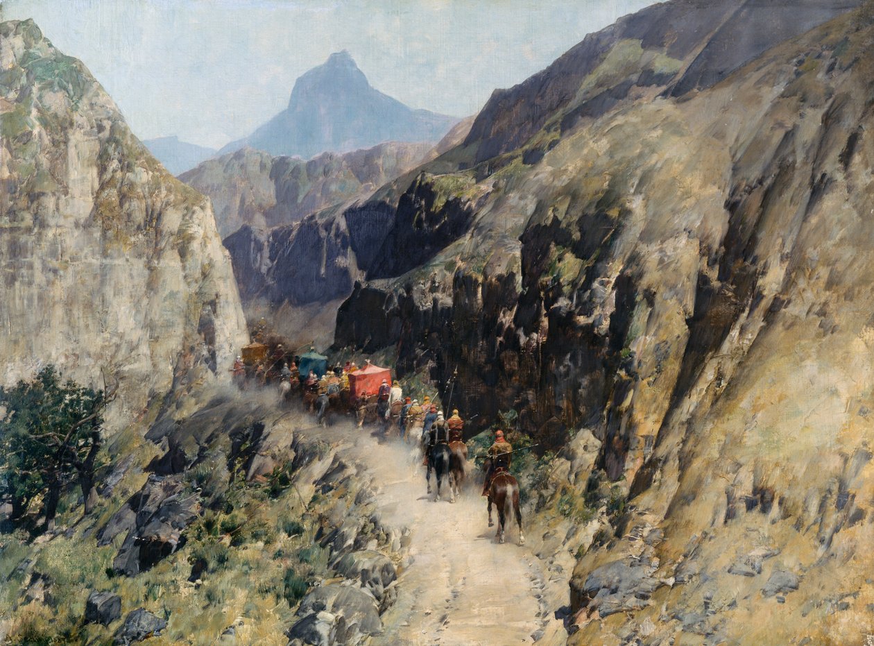 Caravan in Persia by Alberto Pasini